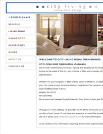 Web Design and Development for City Living Home Furnishings